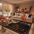 thumbnail image 2 of GENIMO 5'x7' Halloween Area Rug for Living Room, Washable Non Slip Soft Vintage Cat Indoor Rug for Bedroom Dining Room Home Office, Vintage Orange, 2 of 6