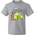 thumbnail image 3 of Inktastic Out of This World- Cute Green Alien UFO Youth T-Shirt, 3 of 5