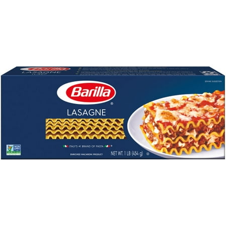 (4 pack) Barilla Pasta Lasagne, 1.0 LB (Best No Cook Lasagna Noodles)