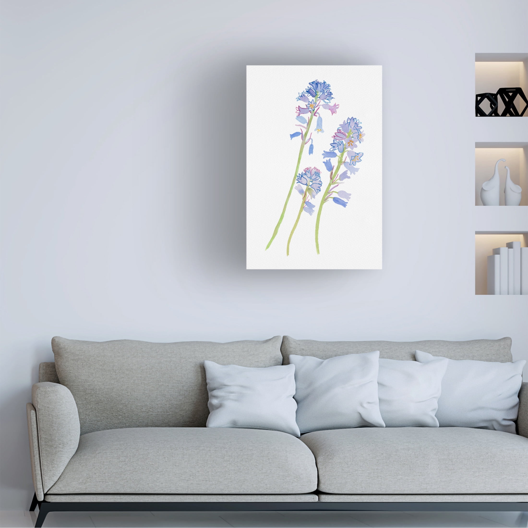 Trademark Fine Art Kata Botanical Hyacinthoides hispanica Canvas Wall Art
