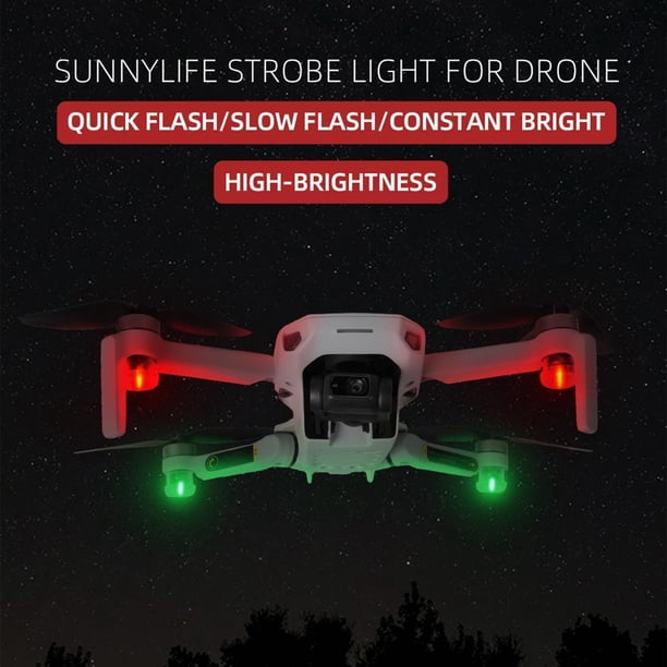 4pcs Universal Drone Flash Strobe Lamp Flight Night Light para DJI Mavic Air 2 Likrtyny Para estrenar