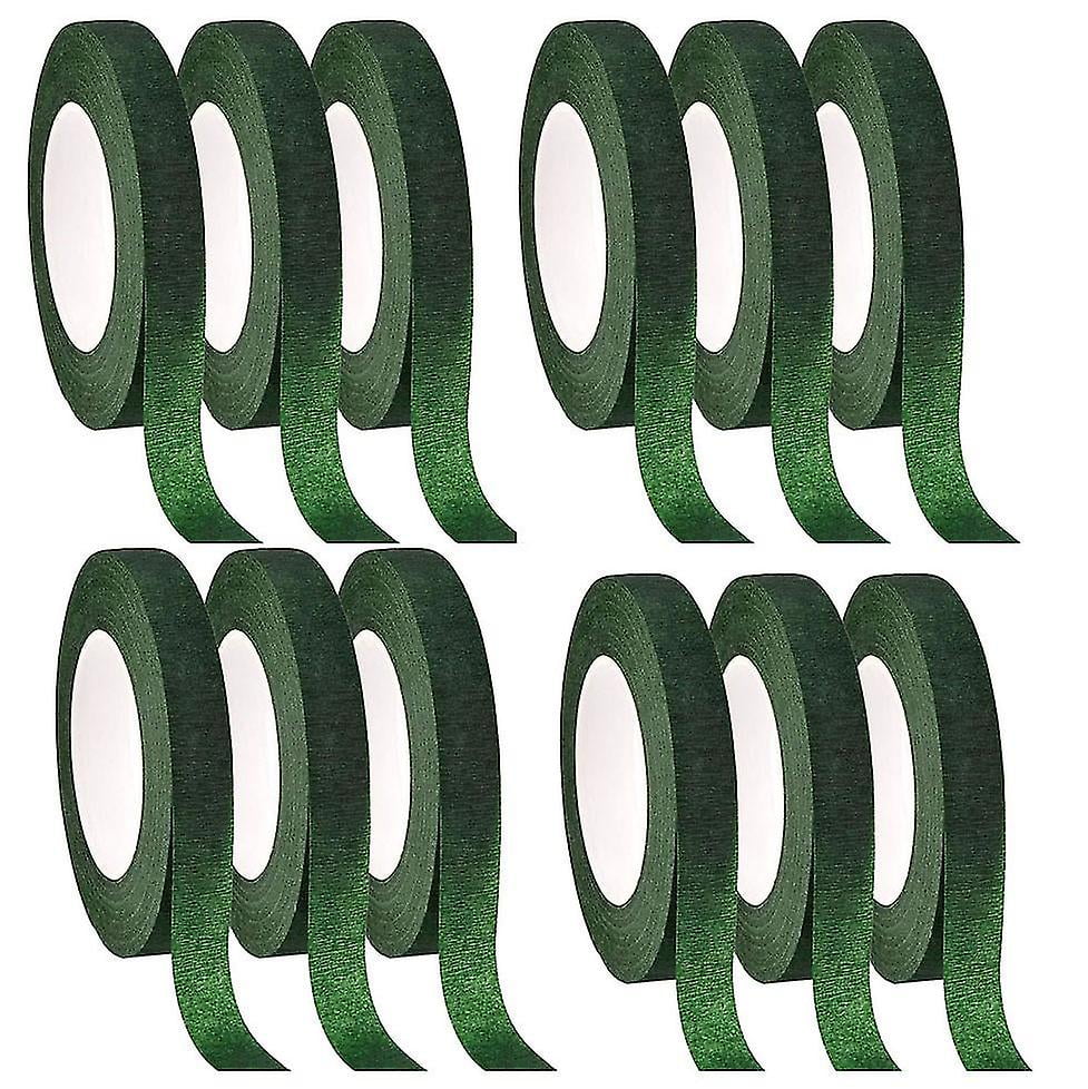 Cinta Floral para envolver tallos de floristería, cinta verde para