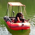 thumbnail image 4 of ALEKO BSTENT320R Summer Canopy Boat Tent Sun Shelter Sunshade for Inflatable Boats, Red, 4 of 11