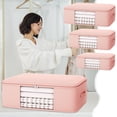 thumbnail image 7 of AZXY Clothes Storage Containers Clearance,Blanket Organizers and Storage,Closet Organizer Bins Under Bed,Stackable Clear Heavy Duty Large Blanket Bags with Zipper, 7 of 7