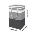 thumbnail image 5 of Double Pack Textile Laundry Carriers 75L Capacity Reinforced Handles Quick Assembly Storage, 5 of 8