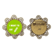 thumbnail image 1 of Comer salchichas deseo vida Broche de flores, regalo de joyería para mujeres y niñas Unbranded M, 1 of 3