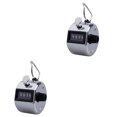 thumbnail image 1 of HLONK 2pcs Heavy Duty Metallic 4- Number Clicker Hand Held Tally Counter Counting Recorder, 1 of 6