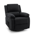 thumbnail image 1 of Korser Sillón Reclinable Giratorio 360°Adultos,Mecedora Pequeña Para Espacios Reducidos,Lino,Negro, 1 of 6
