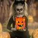 thumbnail image 4 of Bolsa de Dulces Led para Halloween | Cubo de Tela Reutilizable Naranja con Luces Led | Bolsa Grande para Dulces Infantiles (25 X 25 X 30 Cm) | Bolsa de Regalo para Halloween | Bolsa Multiusos para Re, 4 of 6