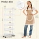 thumbnail image 2 of Carrito de Almacenamiento Delgado ThreeHio de 6 Niveles para Baño y Cocina Blanco, 2 of 7