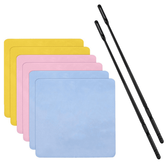 Flute Cleaning Rod with Cleaning Cloth Flute Cleaning Supplies Cleaning Swabs Woodwind Flute Cleaner,1 * Flute Cleaning Rod 6 * Flute Cleaning Cloth,As Shown