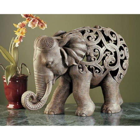 - Design Toscano Anjan the Elephant Jali Sculpture