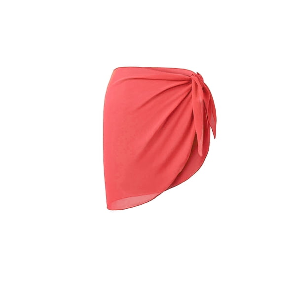 Eigraketly Sarong Coverups Traje de baño Wrap Traje de baño Protección solar Ropa de gasa con corbata abierta ajustable Traje de baño para Traje de baño naranja Eigraketly OD017123-07