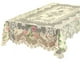 thumbnail image 2 of Xihbxyly Mantel de Encaje, Elegante Diseño Floral de Rosas, Estilo Rústico Vintage, Funda Decorativa para Mesa de Comedor, Restaurante, Hotel, Multiusos, Redondo de 180 Cm, Poliéster de Fácil Cuidado, 2 of 3