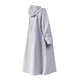 thumbnail image 1 of Poncho impermeable para motocicleta, cortavientos largo con capucha, chaqueta impermeable Gris XXL, 1 of 8