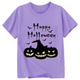 thumbnail image 3 of T-shirt Décontracté à Manches Courtes et Col Rond pour Enfants avec Lettres, 3 of 3