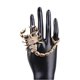 thumbnail image 3 of Anillos dobles de escorpión Punk Qarigey Aleación dorado, 3 of 6
