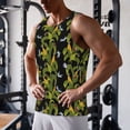 thumbnail image 5 of Logiee Corn And Dragonflies Print Men's Workout Tank Top,Quick Dry Workout Tank Top,Gym Muscle Tee,Fitness Bodybuilding Sleeveless T Shirt-, 5 of 7