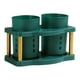 thumbnail image 2 of Soporte extraíble para utensilios de cocina con escurridor | Organizador de cuchillos y tenedores con doble abertura | Caja para cubiertos de encimera para cucharas y espátulas | Negro o verde, 2 of 7