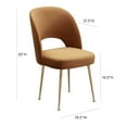 thumbnail image 2 of TOV Furniture Swell Cognac Velvet Chair, 2 of 6
