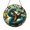 Acrylic 3.5 Inch, variant on Snake Stained Glass Suncatcher, Round Serpent Window Decor with Wildlife Art Design, Bold Nature Home Accent