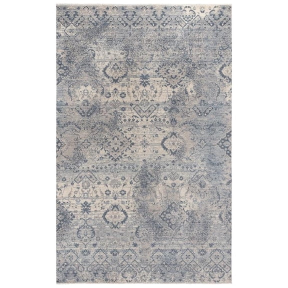 Alora Decor Intrepid 10' x 13' Classical Beige/Gray/Blue Hybrid Area Rug