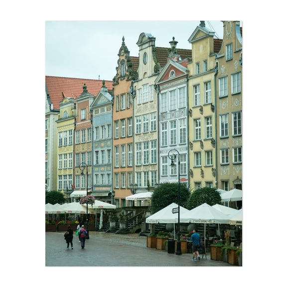Gdańsk Streets 04 - Gdańsk Pomorskie Poland Photography Unframed Wall Art Print 8 x 10 inches