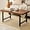 Brown, variant on LINJH  44in Modern Coffee Table Butcher Block Top Large Accent Table, Rectangular Wood Industrial Rustic Coffee Table for Living Room w/ 2in Metal Legs, 3in Tabletop - Brown