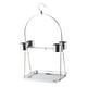 thumbnail image 1 of Soporte de juego para loros y pájaros, soporte para pájaros con 4 cuencos, soporte portátil de acero inoxidable para loros, jaula para pájaros para 27 x 19 x 50 cm, 1 of 9