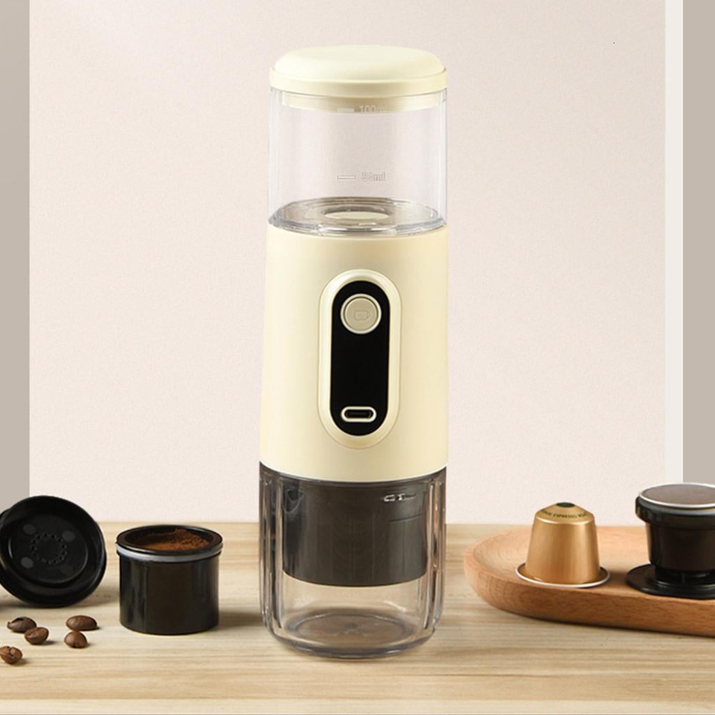 Coffee Machine Portable Electric Coffee Maker Convenient Espresso Maker ABS Texture Suitable for Home Office and Travel
