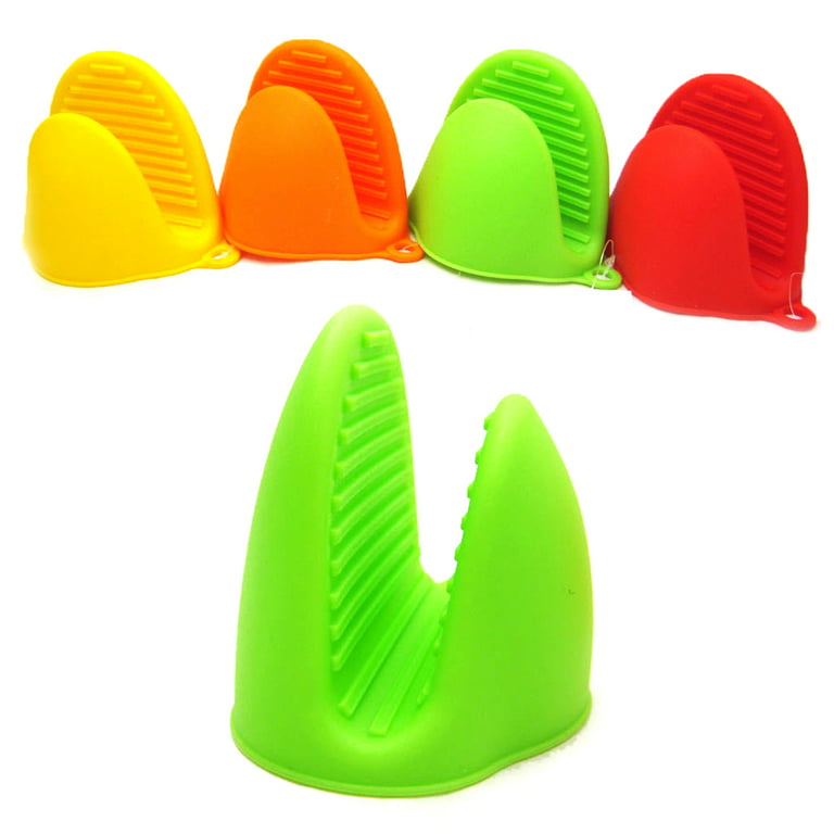 4pcs Silicone Pot Holders Pinch Grips Oven Mitts Mini Oven Mitts