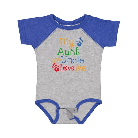 

Inktastic My Aunt and Uncle Love Me Gift Baby Boy or Baby Girl Bodysuit