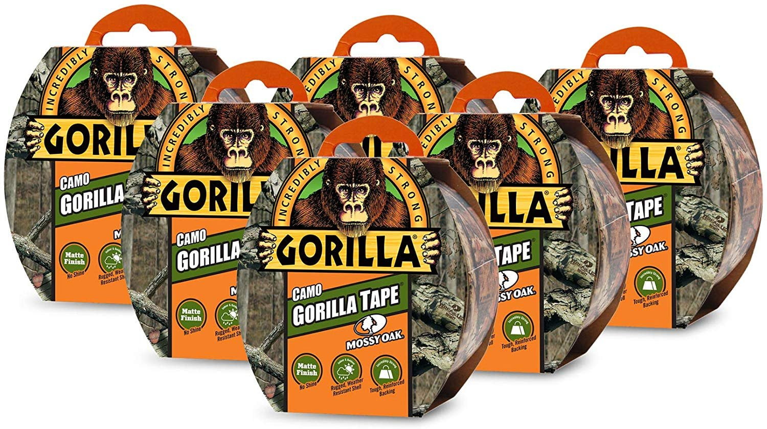 Pack of 1 Gorilla Camo Duct Tape Mossy Oak, -1 1.88 x 9 yd 