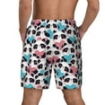 thumbnail image 4 of Haiem Heart Panda Mens Swim Trunks with Compression Liner 2 in 1 Swimming Shorts Stretch Swimwear Quick Dry,Board Shorts-Medium, 4 of 9