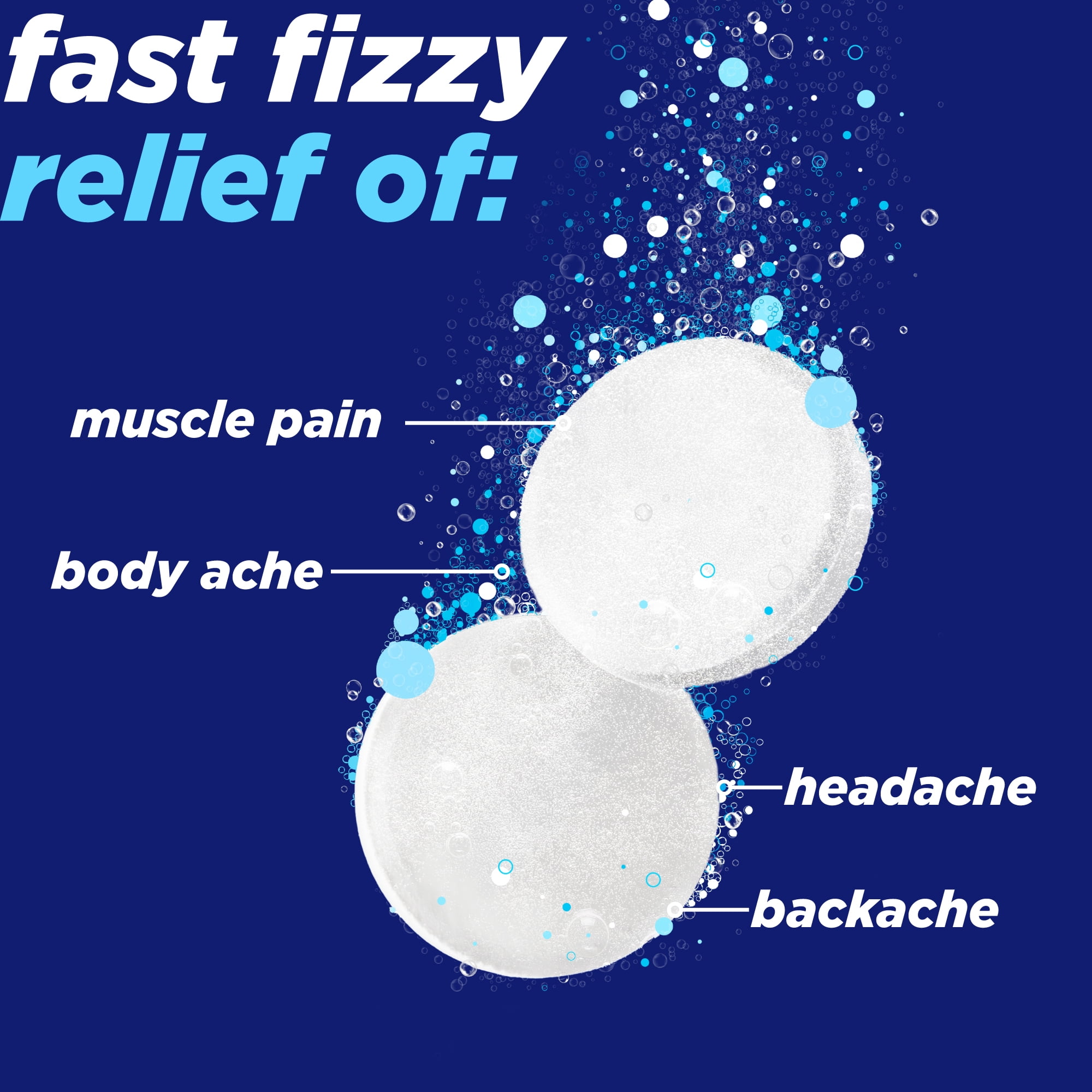 (2 pack) Alka-Seltzer Pain Relief, Aspirin Effervescent Tablets for Fast Pain Relief, Package May Vary 24 Ct