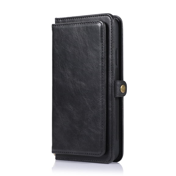 Suitable For IPhone14 Multi-function Mobile Phone Case 2-in -1 Protective Case Wallet Type Black