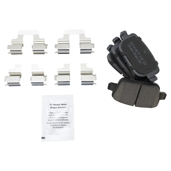 TRQ Rear Premium Posi Ceramic Brake Pads for Land Rover LR2 Evoque Volvo S60 S80 BFA73332 Fits select: 2007-2009 VOLVO S80 3.2