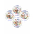 thumbnail image 7 of 15 Inch Round Placemats Set of 4, Easter Bunny Non Slip Heat Insulation PP Table Mats, Colorful Eggs Cute Rabbit Eucalyptus Purple Plaid Washable Place Mats for Kitchen Dining Party Table Decor, 7 of 7