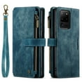 thumbnail image 2 of CaseMe Case for Samsung Galaxy S20 Ultra Wallet Case for Women Men, Fashion Durable PU Leather Magnetic Flip Lanyard Strap Wristlet Zipper Card Holder Wallet Phone Case for Galaxy S20 Ultra 6.9-inch, 2 of 11