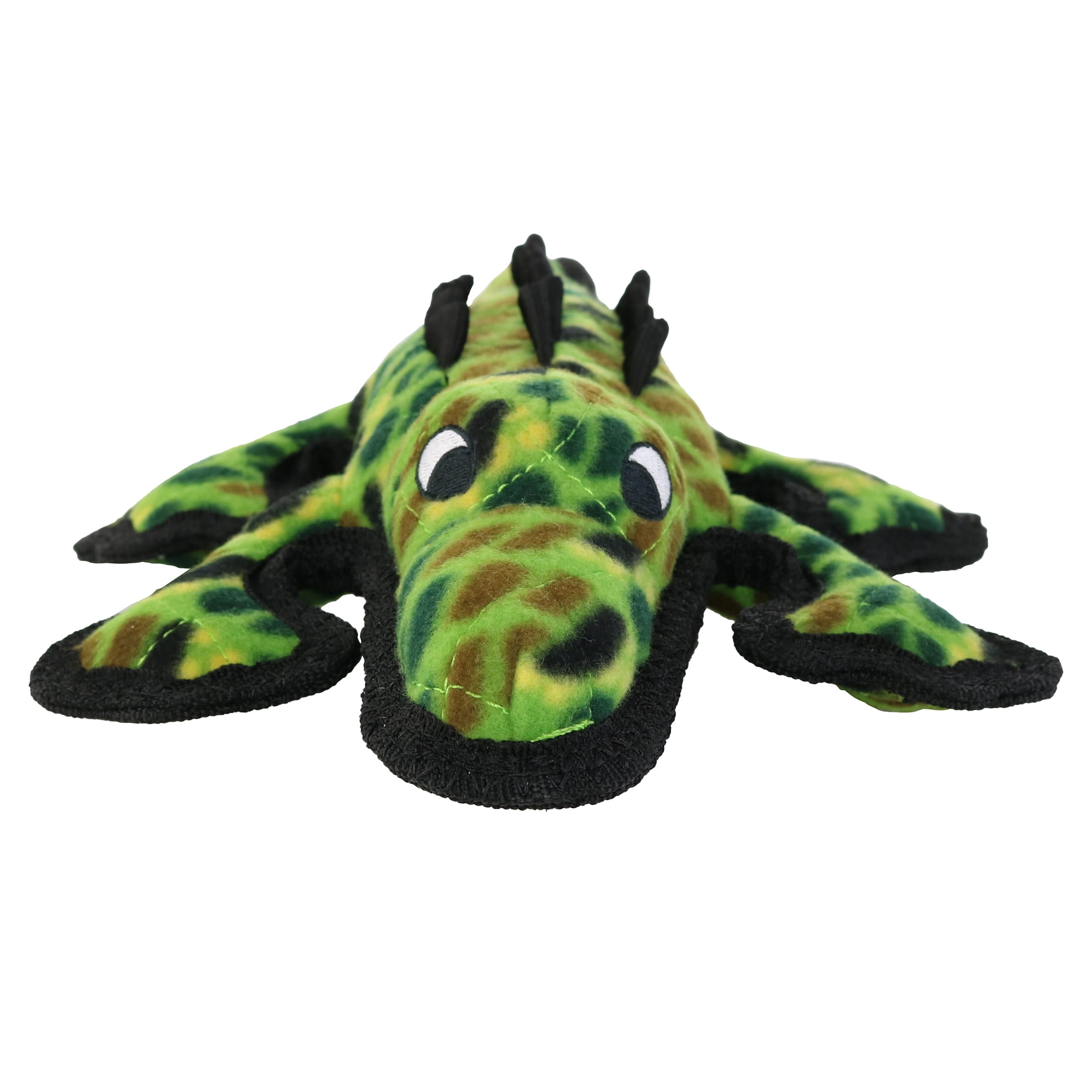 Tuffy Ocean Creature Medium Thin Alligator, Durable, Plush, & Squeaky Green Dog Toy