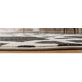 thumbnail image 3 of Unique Loom Trellis Round Geometric Modern Area Rugs, Black, 3 of 4