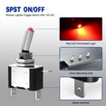 thumbnail image 5 of Nilight 3PCS Red LED Toggle Switch 12V 20A 3 Pin SPST 2 Position ON Off Heavy Duty Metal Toggle Switch for Car Truck Boat Marine RV Dash, 5 of 9