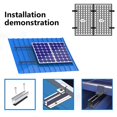 thumbnail image 4 of Solar Panel Bracket Kit, 12 Pcs Aluminium Mounting Rail 120mm, Solar Panel Mount 30mm/35mm, Z-Bracket Set, Center Clamps, Solar M, 4 of 7