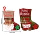 thumbnail image 5 of Billuyoard Calcetín de Navidad, diseño de escena de tamaño pequeño, accesorio, adorno colgante, bolsa de regalo DIY, accesorio colgante de Kits de decoración para fiestas Patrón de muñeco de nieve, 5 of 6