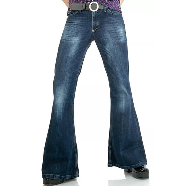 Mens Fashion Jeans Boot Cut Leg 