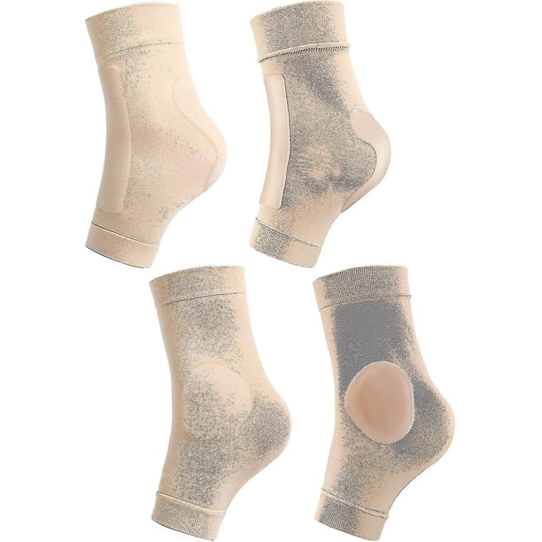 2 pares de calcetines acolchados para patines, protectores de tobillo, botas de patinaje sobre hielo, calcetines, protectores de tobillo para patines, almohadillas para botas, patines, férul