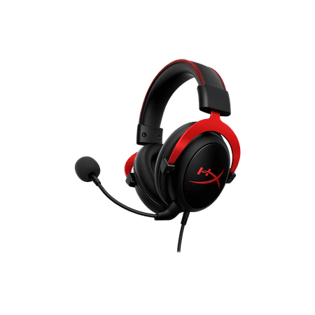 HyperX - Cloud II Wired Gaming Headset for PC, Xbox X|S, Xbox One, PS5, PS4, Nintendo Switch, and Mobile - Black/Red