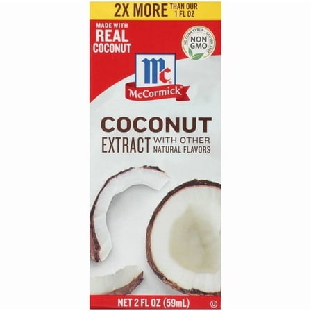 McCormick Non-GMO Gluten Free Coconut Extract, 2.0 fl oz Box pack of 2
