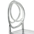 thumbnail image 6 of Fabulaxe QI004659.CL Modern Acrylic Phoenix Dining Chair, Stackable Transparent Party Chair, Crystal Clear Acrylic Chair for Events and Weddings, Single, 6 of 8