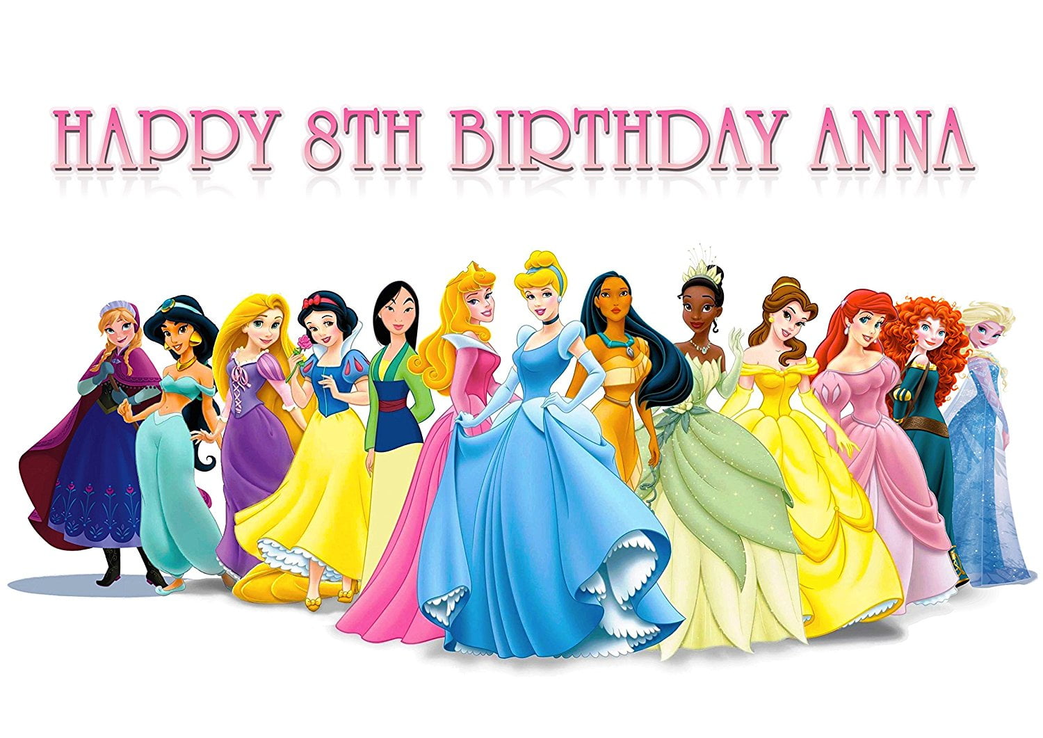 Princess Disney Birthday Cake Personalized Cake Toppers Edible Frosting Photo Icing Sugar Paper Sheet 1 4 Pr2578 Walmart Com Walmart Com